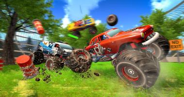 몬스터 트럭 철거 더비 3D : 충돌 자동차 게임 포스터