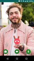 Post Malone Fake Chat & Video Call capture d'écran 1