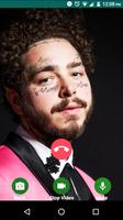 Post Malone Fake Chat & Video Call captura de pantalla 2