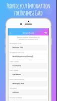 Business Card Maker capture d'écran 1
