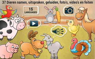 Peuter puzzels - dieren spel-poster