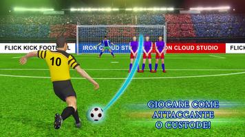 Poster Soccer Strike Penalty Kick