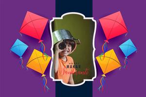Uttrayan / Kites Frame Photo Editor Poster