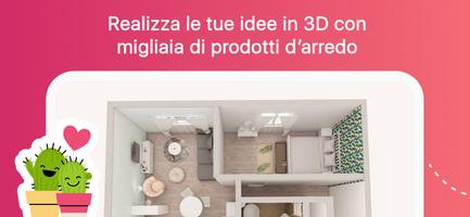 Poster Progettare Stanze 3D