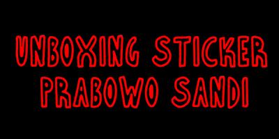 Sticker Prabowo Sandi poster