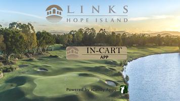 Links Hope Island Cart Affiche