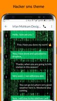 Hacker SMS Theme screenshot 1