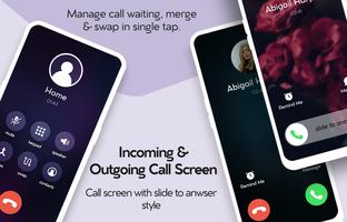 iCall dialer Screen Phone call постер