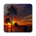 Sunset wallpaper HD icône