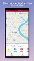 Mappity: Bordeaux travel guide plakat