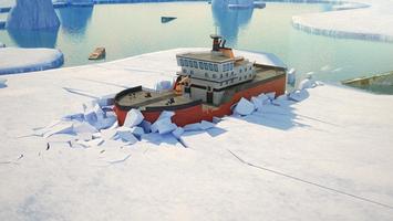 Icebreaker Boat Simulator Park Cartaz