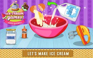 Ice Cream Game: Food Games Affiche