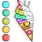 Ice Cream Coloring Game icône