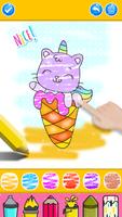 Ice Cream Coloring Game capture d'écran 2