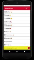 Grocery Shopping List পোস্টার