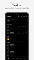 MaterialBlack－KakaoTalk Theme تصوير الشاشة 1