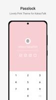 LovelyPink－KakaoTalk Theme captura de pantalla 3