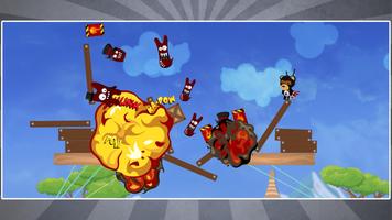 Ninja Bear: Рогатка игра скриншот 2