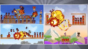 Ninja Bear: Рогатка игра скриншот 3