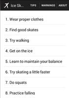 Ice Skating Tips Affiche