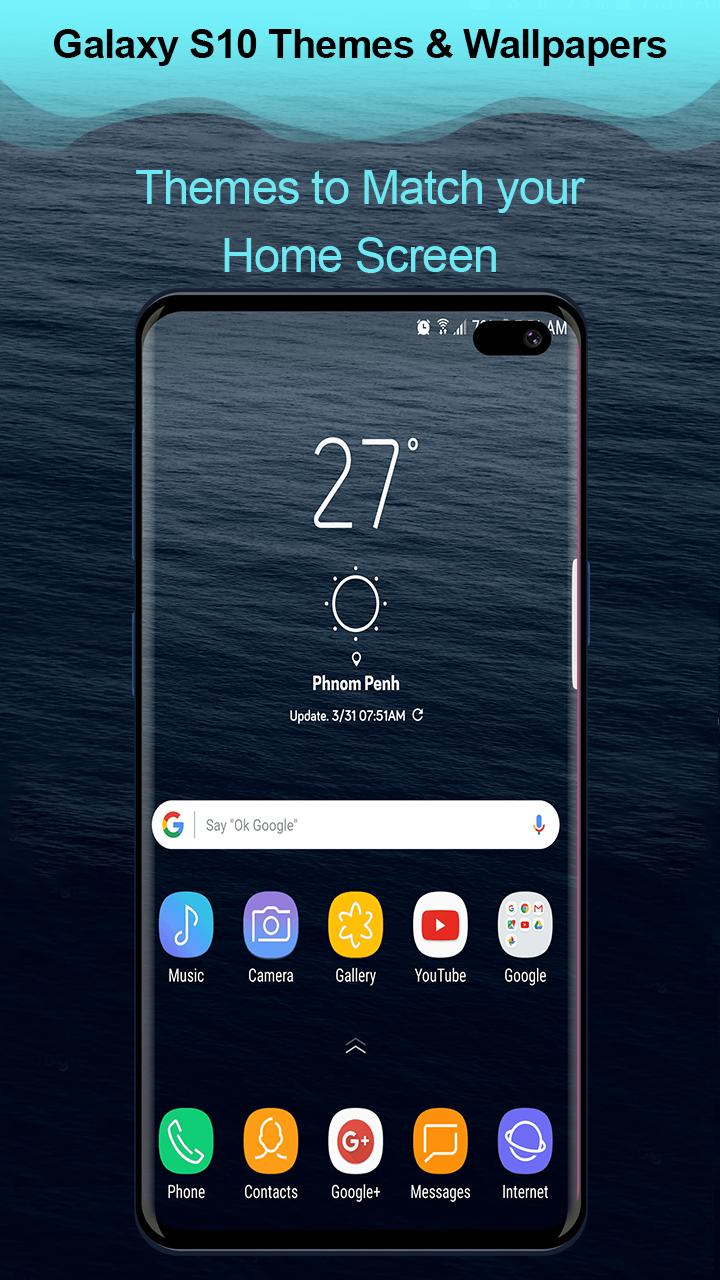 Android 用の テーマ にとって サムソン 銀河 S10 ランチャー 壁紙 Apk をダウンロード