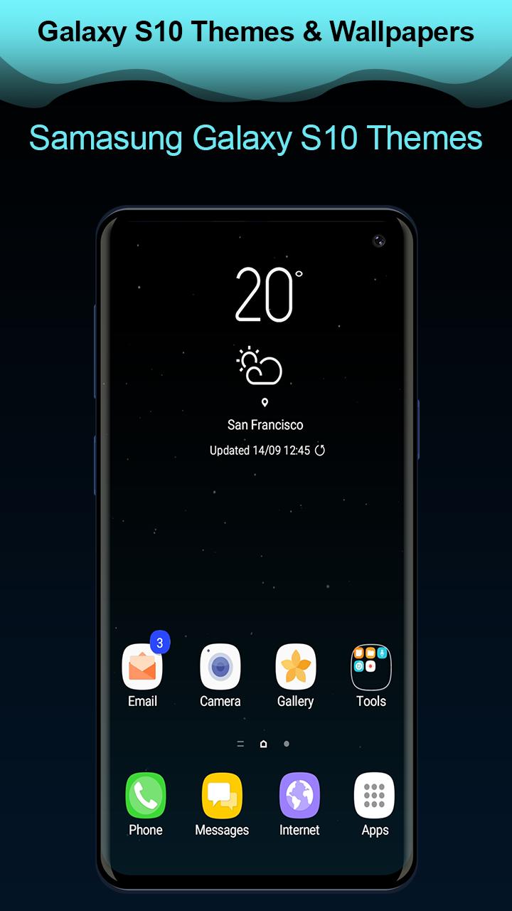 Android 用の テーマ にとって サムソン 銀河 S10 ランチャー 壁紙 Apk をダウンロード