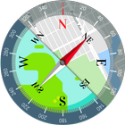 Digital Compass Map 360 icon