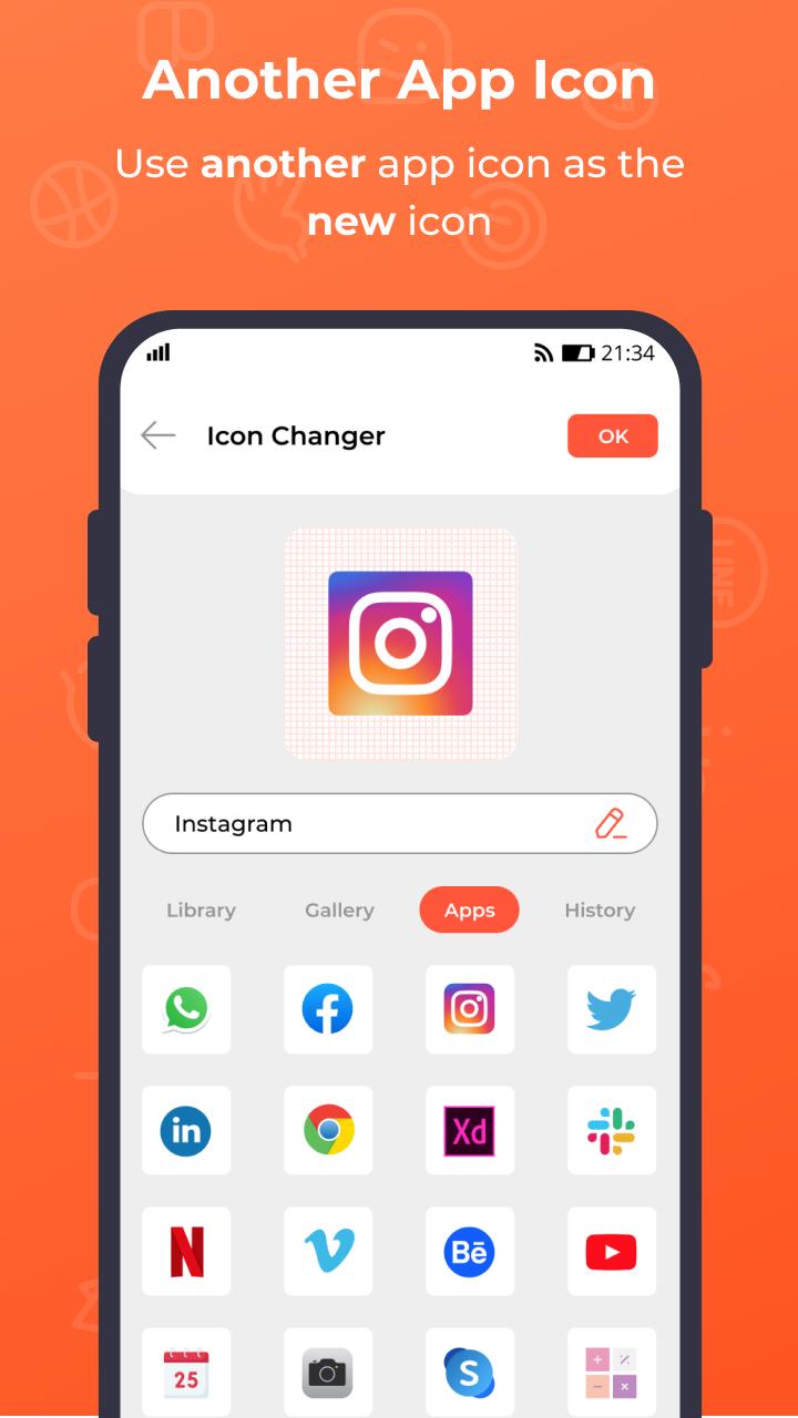 Приложение icon Changer. Как пользоваться приложением icon Changer. X icon Changer из галереи. Приложение x icon changer