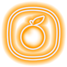 Orange - icon packs NEON Light icône