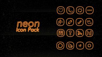 Orange - icon packs NEON Light Ekran Görüntüsü 1