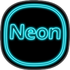 آیکون‌ Neon icon pack ligth Blue them