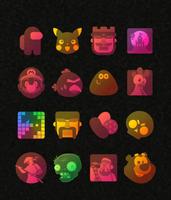 Colorful Transparent Icon Pack ảnh chụp màn hình 3