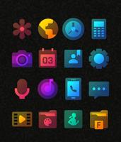 Colorful Transparent Icon Pack Affiche