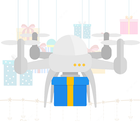 Lazy Santa: Drone Dilivery ไอคอน