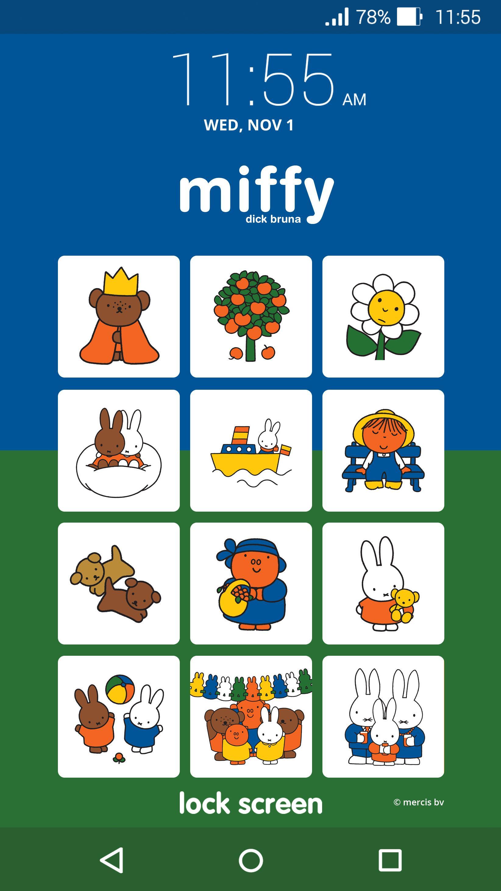 Android 用の ミッフィーロック画面 The Miffy Lock Screen Apk をダウンロード