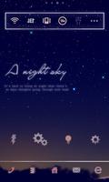 Night Sky Dodol Luncher theme captura de pantalla 1