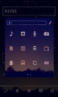 Night Sky Dodol Luncher theme ภาพหน้าจอ 2