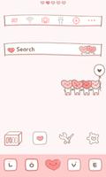 love pink dodol launcher theme Ekran Görüntüsü 3