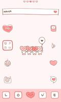 love pink dodol launcher theme 海报