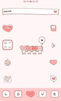 love pink dodol launcher theme الملصق