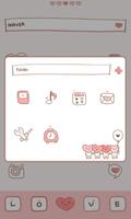 love pink dodol launcher theme ảnh chụp màn hình 1