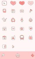 love pink dodol launcher theme স্ক্রিনশট 2