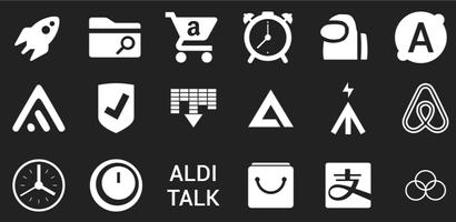 Fable - White Icon Pack Plakat