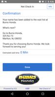 Net Check In - Burns Honda screenshot 2