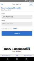 Ron Hodgson Chevrolet Check In screenshot 1