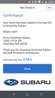 Net Check In University Subaru screenshot 2