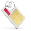 Smart unlock sim network-icoon