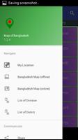 Map of Bangladesh poster