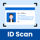Scanner de carte d'identité icône
