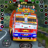 Indian Lorry Truck Game Sim 3D پوسٹر